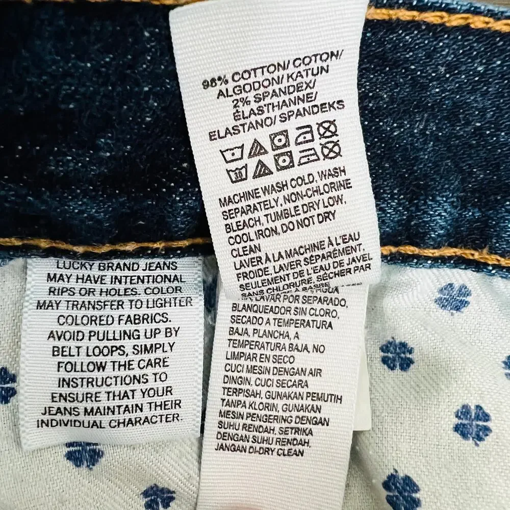 Lucky Brand Jeans Men's Size 34X32 Blue 410 Athletic Fit Straight Leg Denim